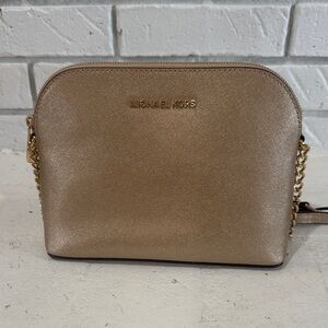 Michael Kors Metallic Gold Crossbody Bag